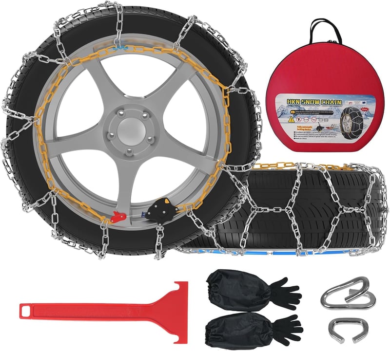 HAPPYMATE Automata Hólánc 2db 12mm Gyors Felszerelés Autó SUV Pickup 140-es Méret