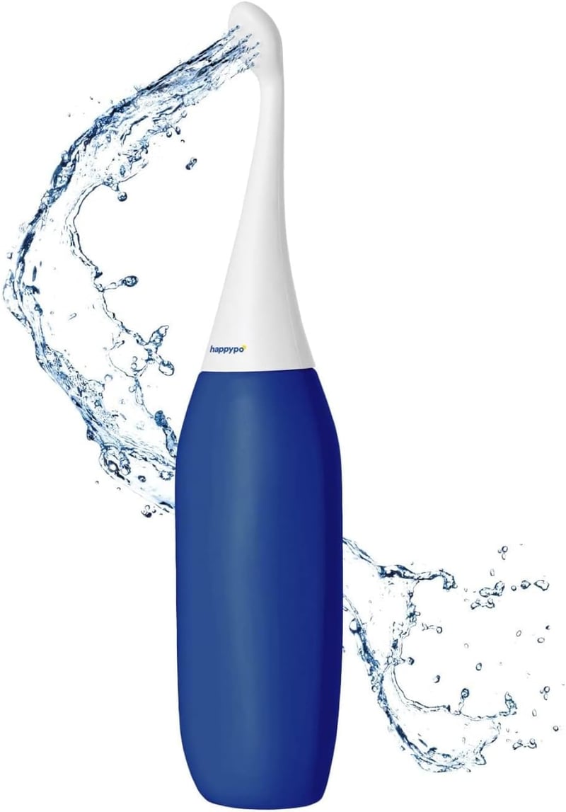 HappyPo Easy-Bidet 2.0 mobil bidé utazótáskával, intim zuhany, WC papír spórolás