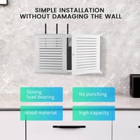 Happysnow Wifi Router Tartó Fali Kábel Szerveződoboz Falra Szerelhető 3
