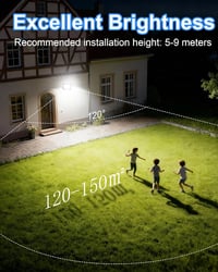 HAPYLUMI 100W LED Kültéri Reflektor 10000 lm IP67 Vízálló 6500K Hideg Fehér 2db 3