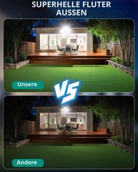 HAPYLUMI LED vanjski reflektor 50W 5000 lumena hladno bijelo svjetlo 6500K vanjska reflektorska svjetiljka vodootporni vrtni reflektor 5