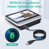 HAPYTHDA WiFi Ajtókamera 1080P HD Videóval, Kétirányú Hanggal, Éjjellátóval és Mozgásérzékelővel, 4,3" Monitorral, 120° Látószöggel, Mobilal 2