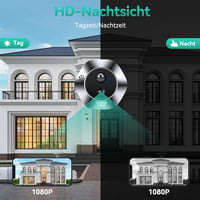 HAPYTHDA WiFi Ajtókamera 1080P HD Videóval, Kétirányú Hanggal, Éjjellátóval és Mozgásérzékelővel, 4,3" Monitorral, 120° Látószöggel, Mobilal 3