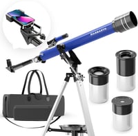 HARBARTH Teleszkóp 60mm Objektív 600mm Fókusz Állvánnyal Okostelefon Tartóval Táskával Felnőtteknek Csillagászathoz 1