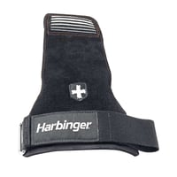 Harbinger Lifting Grips trhačky s ochranou zápästia, veľkosť S/M, čierne – doplnok na vzpieranie a silový tréning, 2 ks 2