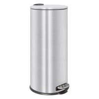 Harbour Housewares 30L Rozsdamentes Acél Pedálos Szemetes Kuka Konyhai Hulladékgyűjtő Szatén Brushed Kivitel 1