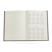 Väzbový 12-mesačný kalendár na rok 2027 smaragdovozelený s kvetinovým motívom, veľký formát, vertikálne rozloženie – 1 týždeň na 2 stranách, týždenný plánovač 6