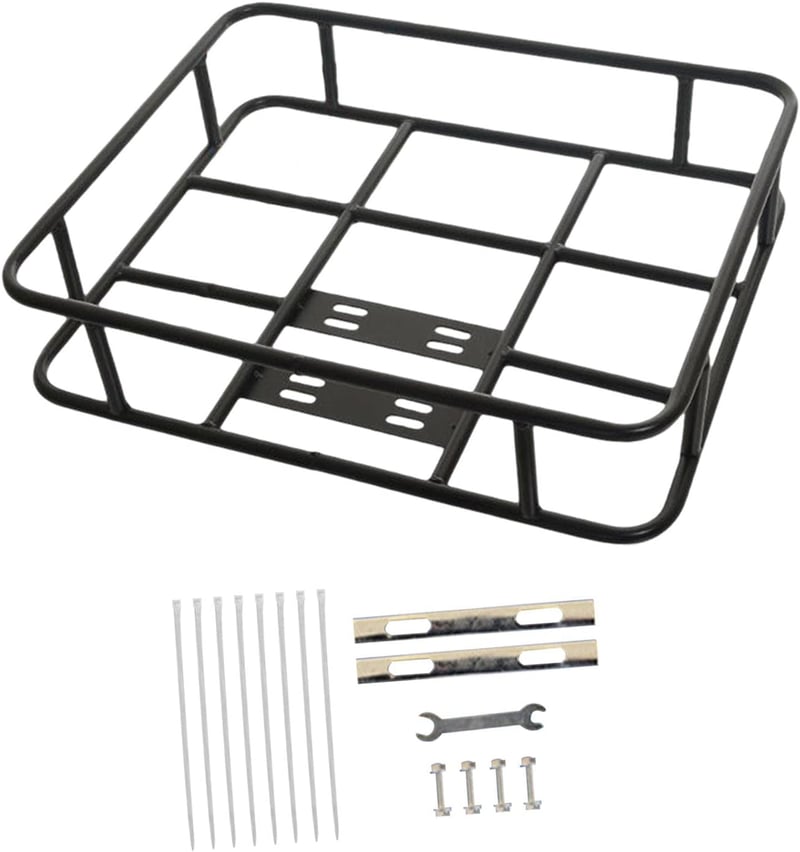 Harilla Kerékpár Kosár Elöl-Hátul, Erősített Szélekkel, 48x38 cm, E-Bike Kiegészítő - Style C
