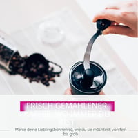Hario Mini Mill Slim Plus kézi kávédaráló - átlátszó fekete - 24 g 2