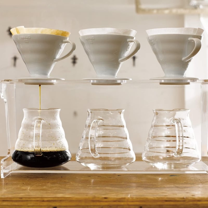 HARIO V60 01 Kerámia Kávécsepegtetõ Fehér Kávékészítõ Csatornás Kiöntõvel