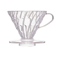 Hario V60 priehľadný kávový dripper 02 - pre 1-4 šálky, japonská výroba, číry plast, ručný prekvapkávač na kávu 1