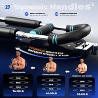 Harkta Mellizomtréner Férfiaknak, Csavarható Karedzőgép 6 Fokozatú Állítható 18-50kg 3