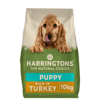 HARRINGTONS Kompletné krmivo pre šteňatá s morčacím mäsom a ryžou 10 kg 1
