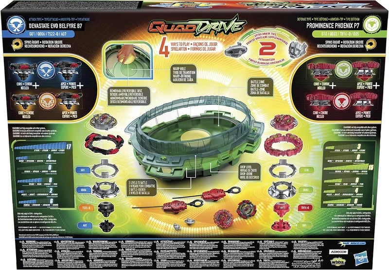 Hasbro Beyblade Burst QuadDrive Interstellar Drop arénakészlet 2 kreissel