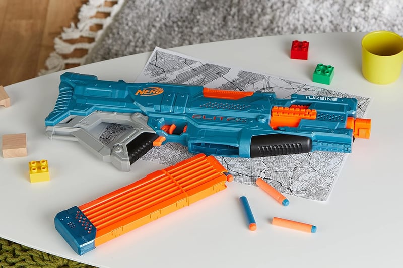 Hasbro NERF Elite 2 Turbine CS-18 Motoros Játékfegyver - 36 Lövedékkel, 18 Töltényes Tárral, Bővíthető, 8+ Éves Gyerekeknek