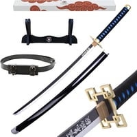 Hashiman Muichiro Tokito fa katana kardtartóval és övvel - cosplay jelmez gyerekeknek és felnőtteknek 1