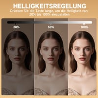 Hasipu LED Kozmetikai Tükör 80x55 cm - Fali vagy Asztali Sminktükör Érintőképernyős Vezérléssel, 3 Színhőmérséklettel és Fényerőszabályzóval 4