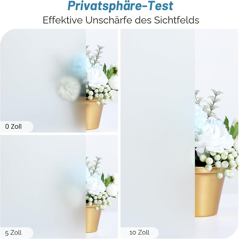 Haton Ablakfólia Mattított Üveghatás Öntapadós Privátszféra Védelem 90x400cm