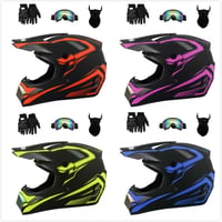 HaTur motocross fullface bukósisak kesztyűvel, szemüveggel és maszkkal - égkék - L-es méret 5