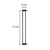 Predĺženie hauck 9 cm k bezpečnostnej zábrane bez vŕtania, čierne – kompatibilné s Open N Stop 2, Clear Step 2, Autoclose 2, výška 77 cm 2