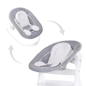 Accesoriu șezlong și scaun de masă Hauck Alpha Bouncer 2în1, Gri - Utilizat, Suprafață pătată (stare: vezi a 2-a imagine)