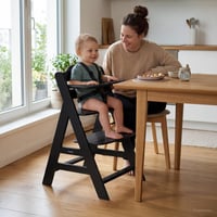 hauck Alpha Plus fa etetőszék - Dió színű, magasságállítható, 6 hónapos kortól 90 kg-ig, csecsemő és gyerek szék 3
