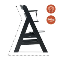 hauck Alpha Plus fa etetőszék - Dió színű, magasságállítható, 6 hónapos kortól 90 kg-ig, csecsemő és gyerek szék 9