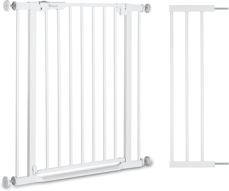hauck Clear Step Autoclose 2 biztonsági kapu 96-101 cm, fehér, automata zárás, alacsony küszöb - White