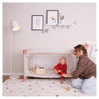 Cestovná postieľka Hauck Dream N Play Plus XL s bočným otvorom – Dusty Blue 9