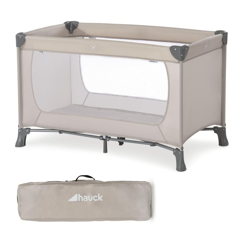 Hauck Dream N Play putni krevetić za djecu od rođenja do 15 kg, sklopiv, s torbom za nošenje, površina za ležanje 120x60 cm, bež