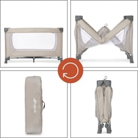 Hauck Dream N Play putni krevetić za djecu od rođenja do 15 kg, sklopiv, s torbom za nošenje, površina za ležanje 120x60 cm, bež 5