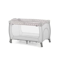 Cestovná postieľka Hauck Sleep N Play Centre 7-dielna súprava, s vložkou pre novorodencov, prebaľovacou podložkou, kolieskami, do 15 kg, Teddy Grey 8