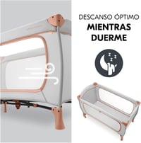 Cestovná postieľka Hauck Sleep N Play GO Plus XL s otvorom na hranie a kolieskami – farba Dusty Cork 7