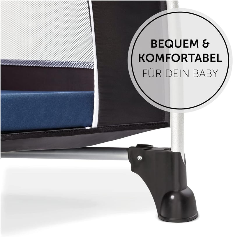 Hauck Sleeper utazó kiságy 120x60 cm habmatrac szállítótáskával sötétkék - Navy, Folding mattress