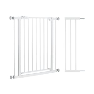 Poartă de siguranță pentru ușă hauck Standard fără găurire, cu extensie de 21 cm, albă