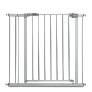 Poartă de siguranță Hauck Stop N Safe 2, 84-89 cm, argintiu, protecție pentru scări și uși