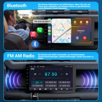 Haudio 2DIN autorádio s Androidom, CarPlay a Android Auto - 9 palcové - 2+64 GB 6