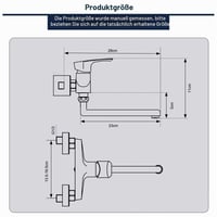 Baterie de perete Hausharbor, pivotantă la 360°, din oțel inoxidabil pentru bucătărie 8