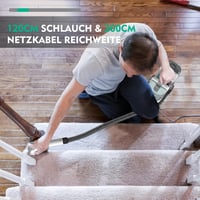 HAUSHOF StainZapper Szőnyeg- és Kárpittisztító Porszívó 400W, Folteltávolító Funkcióval, Kanapéhoz, Autóüléshez, Lépcsőhöz, 1,1L Tartállyal 7