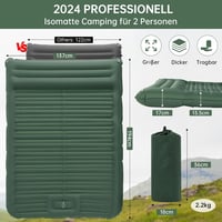 HAUSPROFI 2 személyes önfelfújó kemping matrac 194x137 cm pumpával 2