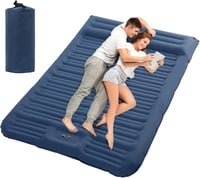 HAUSPROFI Kétszemélyes Felfújható Camping Matrac 194x137cm Pumpával és Párnával 1