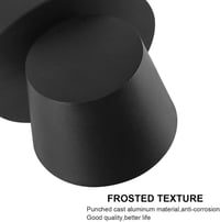 HAWEE Modern LED Fali Lámpa 350° Forgó Nordic Stílusú Fekete 6000K 3