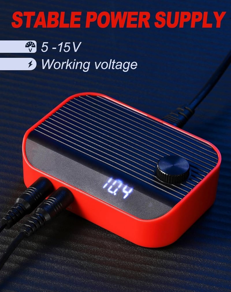 HAWINK Tetoválógép szett tápegységgel, 20 db vegyes tű, 7 szín tinta és kiegészítők