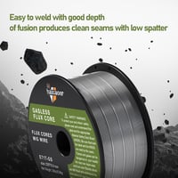 haxiaoer 0.8 mm 1 kg D100 hegesztő huzal MIG MAG gáz nélküli porbeles E71T-GS 1 tekercs 4