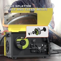 haxiaoer 0.8 mm 1 kg D100 hegesztő huzal MIG MAG gáz nélküli porbeles E71T-GS 1 tekercs 5