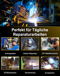 HAXIAOER 145A 3-in-1 Inverteres Hegesztőgép Gáz Nélküli Porbeles Huzalhoz - MIG/MMA/TIG Funkcióval, LED Kijelzővel, Szinergikus Huzaladagolá 7