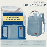 Hayayu Ryanair Kézipoggyász Hátizsák 40x20x25 cm Repülőgép Utazótáska 20L Laptop Rekesz 14" Lopásgátló Zseb Mellpánt 3
