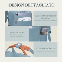 Hayayu Ryanair Kézipoggyász Hátizsák 40x20x25 cm Repülőgép Utazótáska 20L Laptop Rekesz 14" Lopásgátló Zseb Mellpánt 6