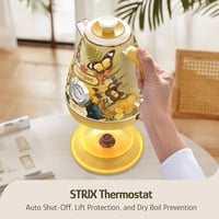 Fierbător electric retro Hazel Quinn cu model floral - 1,7 L 5