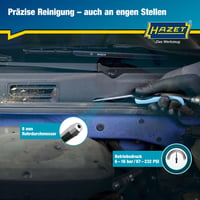 Fúkacia pištoľ Hazet 9040P-2 s dlhou dýzou – 420 mm, pracovný tlak 6 bar, ergonomická rukoväť 8